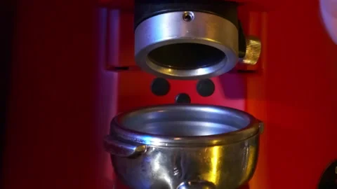 Grinding coffee. Slow motion. Stock Footage 183968874