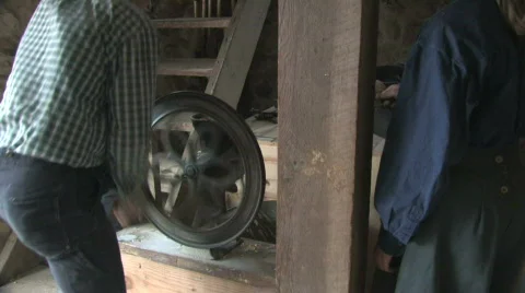 Grinding Corn on the Farm Stock Footage 279606