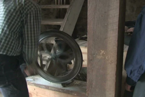 Grinding Corn on the Farm Video stock 283804