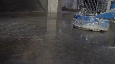 Grinding the floor Stock Footage 113885136