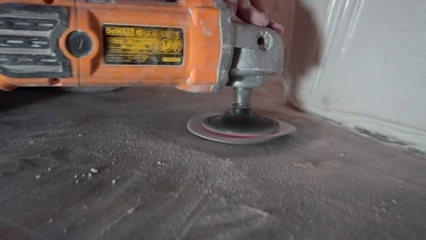 Grinding the floor Stock Footage 113885161