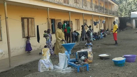 Grinding Flour  co Stock Footage 116624514