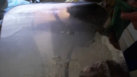 Grinding glass edges Stock Footage 70072065