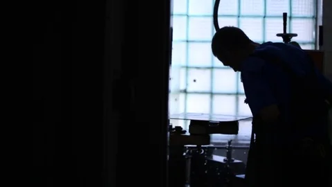 Grinding glass edges Stock Footage 70072726
