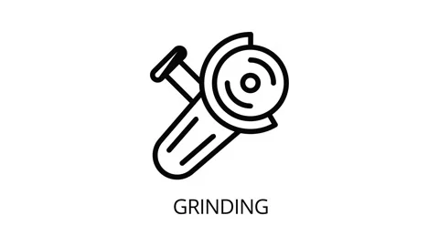 Grinding icon animation Stock Footage 152641410