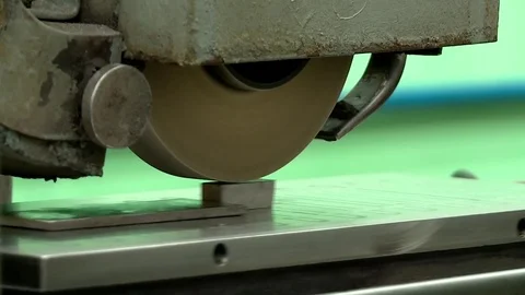 Grinding machine begins to work Stock Footage 70675512