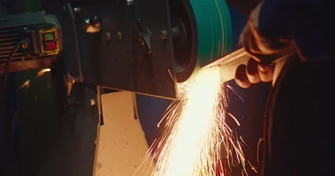 Grinding machine Stock Footage 159754612