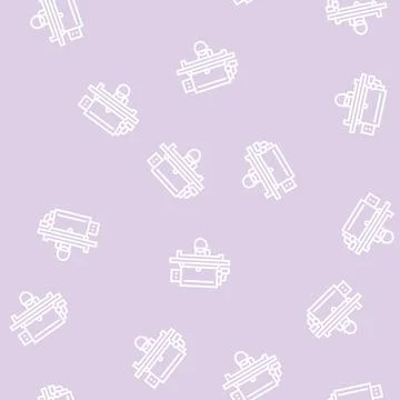 Grinding machine line seamless pattern Illustrazione stock