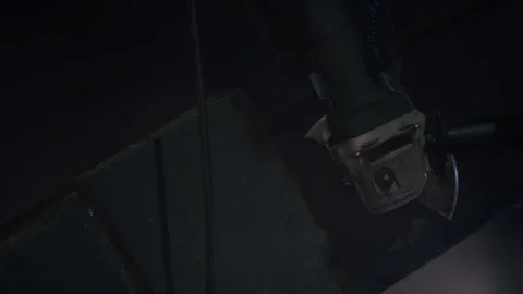 Grinding machine operates with large metal part in shop Stock Footage 101046009