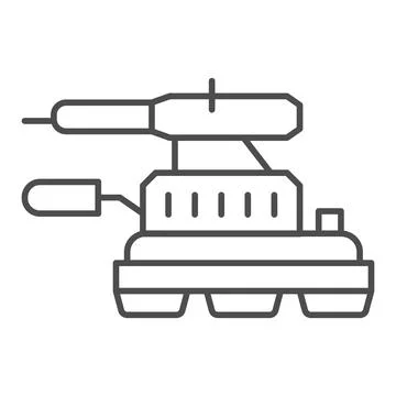 Grinding machine thin line icon, construction tools concept, angle grinder Stock Illustration