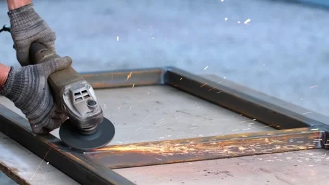 Grinding machine at work. Stock Footage 255819797