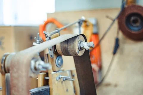 Grinding machine in the workshop Stock Photos