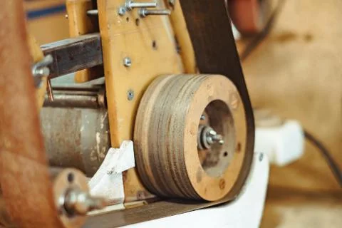 Grinding machine in the workshop 库存照片