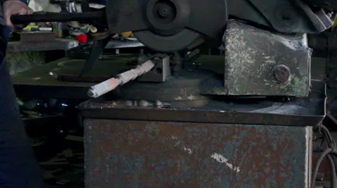 Grinding metal construction in a factory Stock Footage 36478641