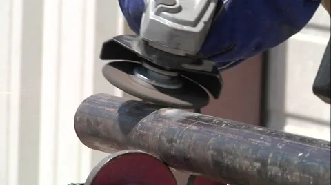 Grinding metal Video stock 44266694