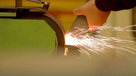Grinding metal Stock Footage 49100705