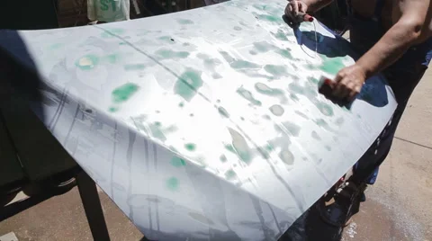 Grinding of metal surface Stock Footage 50915853