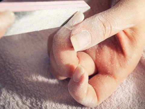 Grinding nails Stock Photos