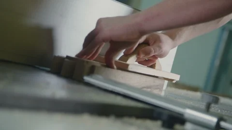 Grinding piece of wood Stock Footage 100328448