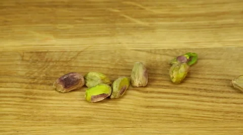 Grinding pistachio nuts Stock Footage 67584581