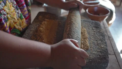 Grinding Process Grinding Stone in Action Stock Footage 293162928