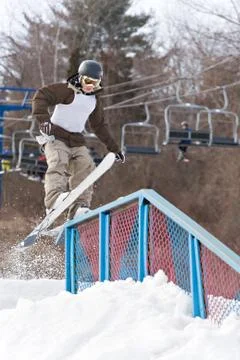 Grinding the Rail Stock Photos