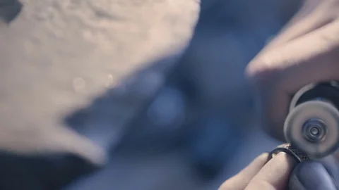 Grinding ring Stock Footage 73438425