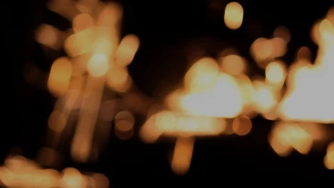 Grinding sparks with bokeh effects Stock Footage 86662730