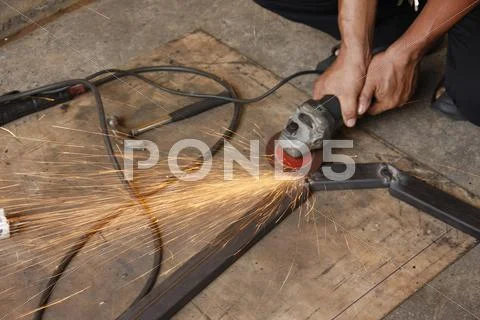 Grinding steel Stock Photos