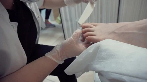 Grinding toenails Video stock 87825338