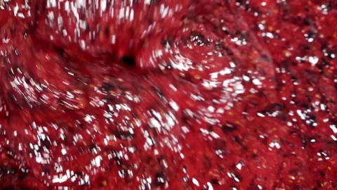 Grinding various berries with a blender. Stock Footage 158597069
