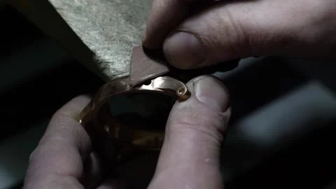 Grinding of the watch case Stock Footage 166530154