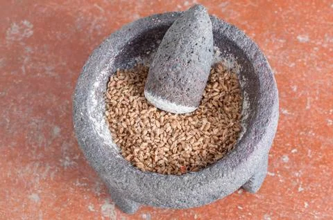 Grinding wheat Stock Photos