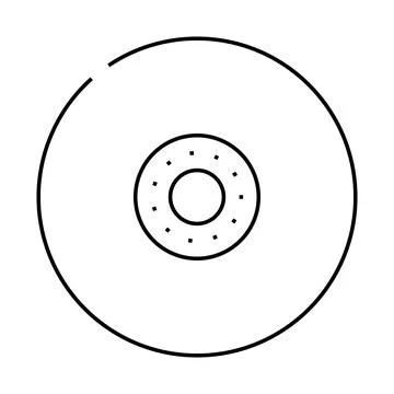Grinding wheel manufacturing engineer line icon vector illustration Stock Illustration