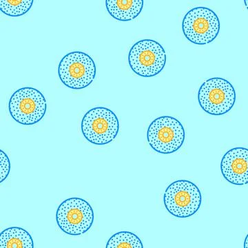 Grinding wheel manufacturing engineer vector seamless pattern Illustrazione stock