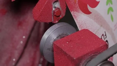 Grinding Wheel Sharpening Tool In Metal Workshop Stock Footage 339220195