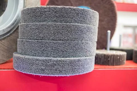 Grinding wheels for metalwork ; Stock Photos