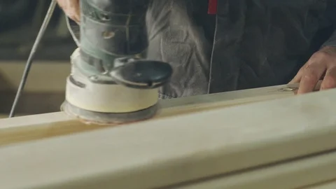 Grinding wood master Stock Footage 100182232