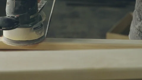 Grinding wood master Stock Footage 102251532