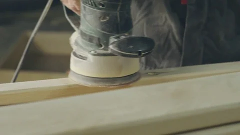 Grinding wood master Stock Footage 105347967