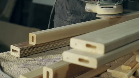 Grinding wood master Stock Footage 106227778