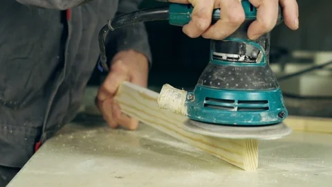 Grinding wood master Stock Footage 106613258