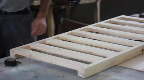 Grinds tree manually Stock Footage 66445888