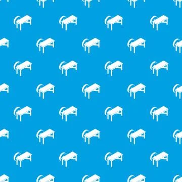 Grindstone pattern vector seamless blue Stock Illustration