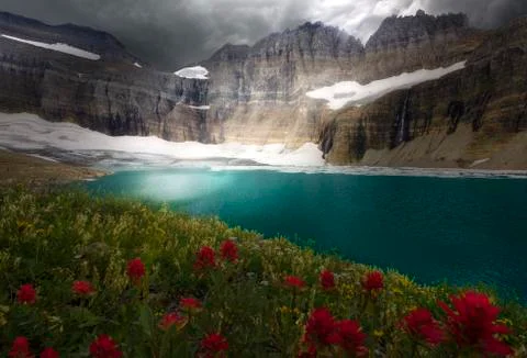 Grinnell Glacier Stock Photos