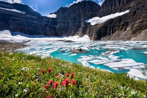 Grinnell Glacier Stock Photos
