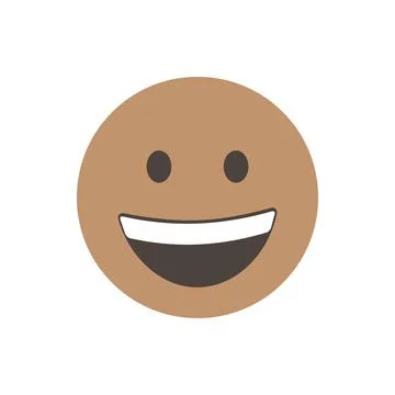 Grinning face. 3D stylized vector icon. emoji. isolated in white background Stock Illustration