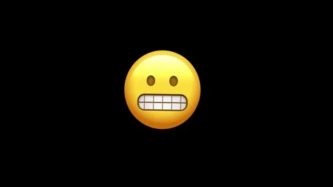 Grinning face with squeezed eyes animation Stock Footage 329406548