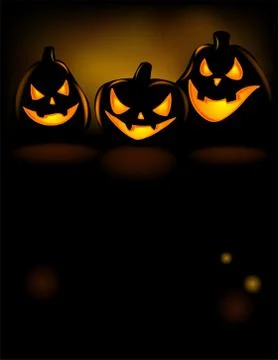 Grinning Halloween lantern Stock Illustration