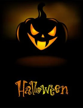 Grinning Halloween lantern Stock Illustration